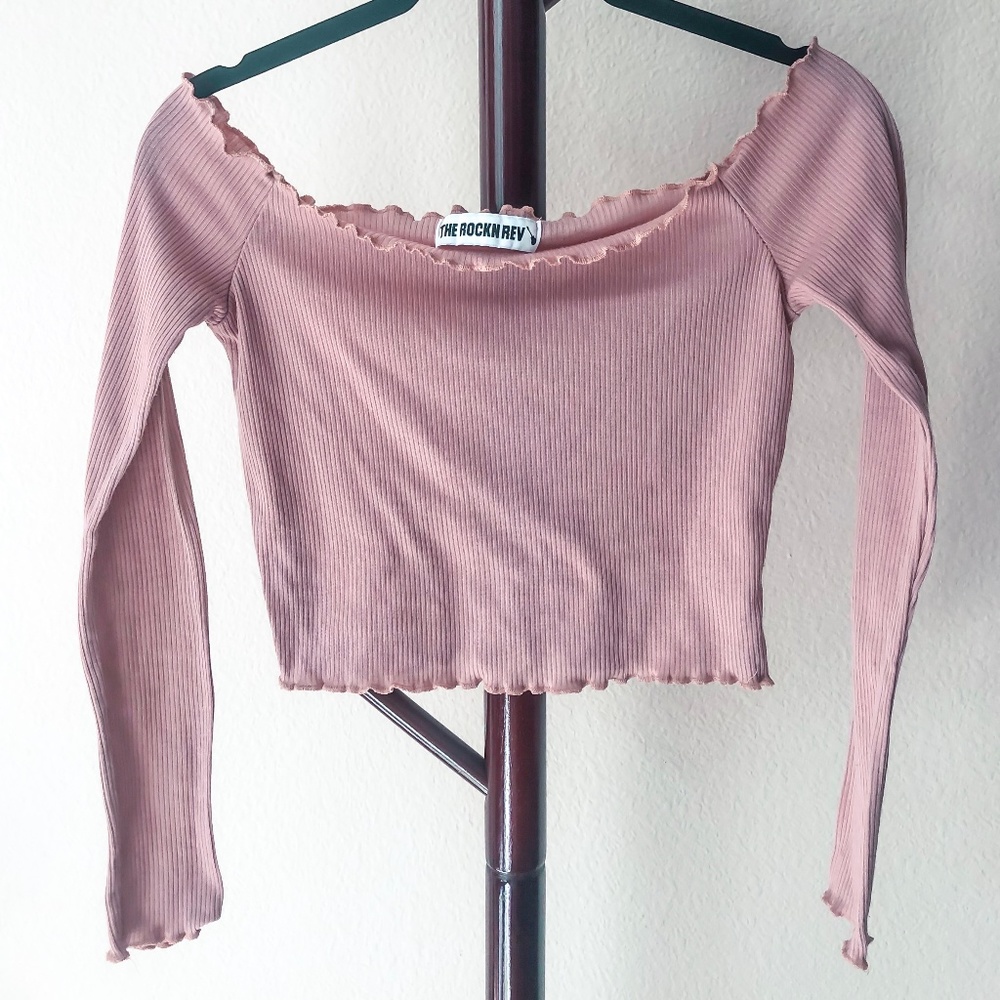 Cropped Long Sleeve - Lettuce Edge - Rockn Rev